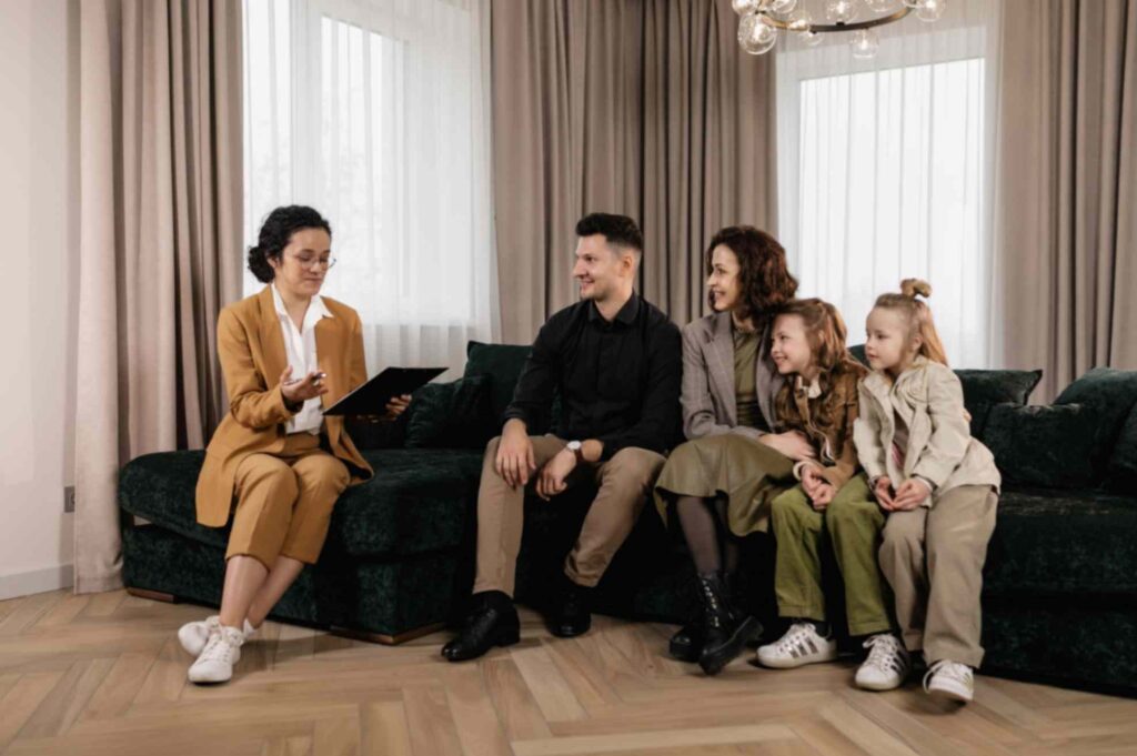 family financial planning living room, Money UK